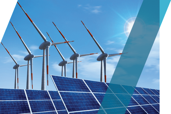 Renewable Energy Utility scale wind generation and Photovoltaic Solar Electric Plants